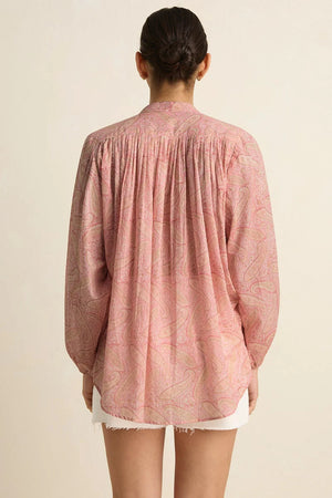 PARADISE BLOUSE - PINK PAISLEY - VILLU