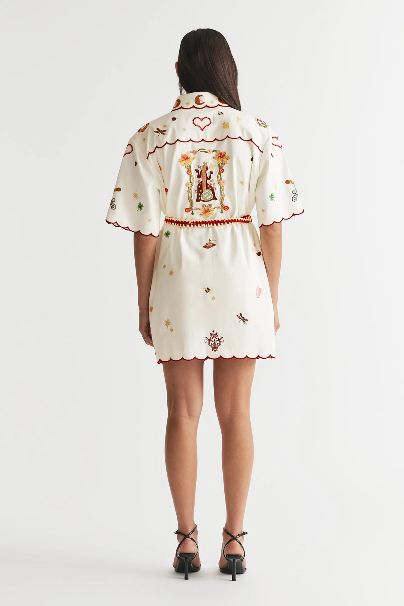 QUEEN OF HEARTS SHIRT DRESS (SHORT) - ANTIPODEAN