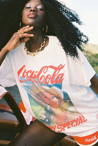 COKE VINTAGE POSTER GRAPHIC TEE -  SOMETHING VERY SPECIAL