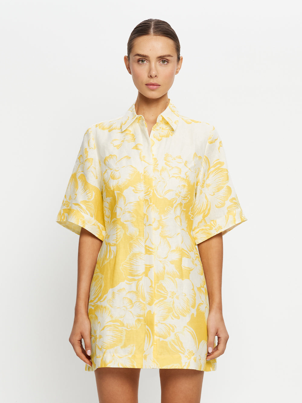 SORAYA MINI DRESS - LEMON - KIVARI