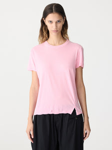 REGULAR CLASSIC S/S T.SHIRT - CANDY PINK - BASSIKE