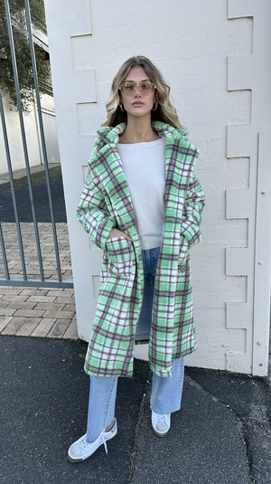 NOKI JACKET - GREEN CHECK - BARRY MADE