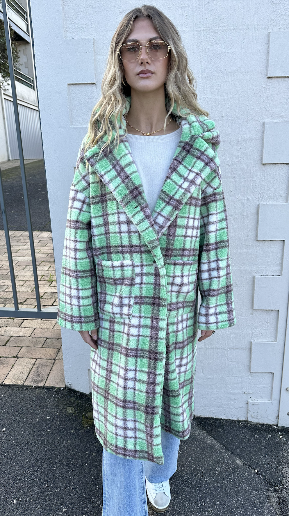 NOKI JACKET - GREEN CHECK - BARRY MADE