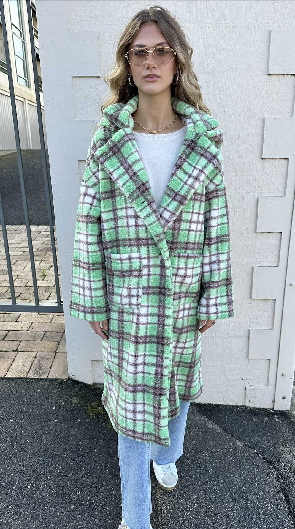 NOKI JACKET - GREEN CHECK - BARRY MADE