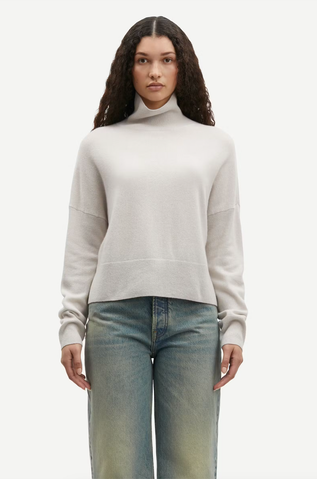 NOLA TURTLENECK CASHMERE - TURTLEDOVE - SAMSOE SAMSOE