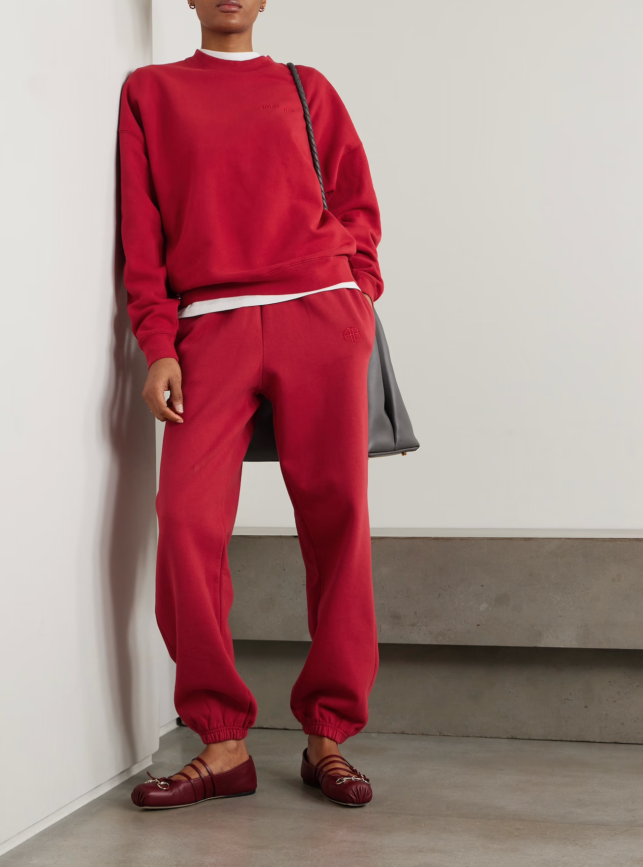 MILES SWEATSHIRT - WASHED RED - ANINE BING