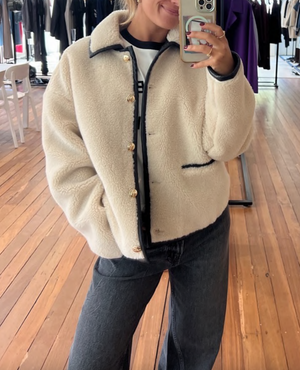 CAMDEN JACKET - CREAM - ANINE BING
