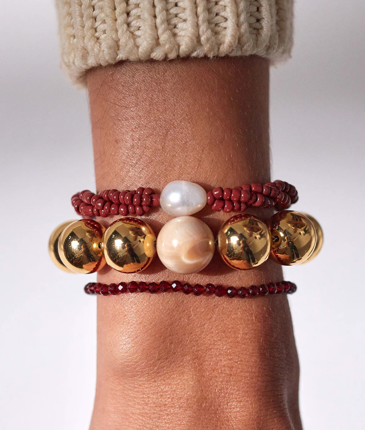 RODEO BRACELET - DEEP BURGUNDY - ANNI LU