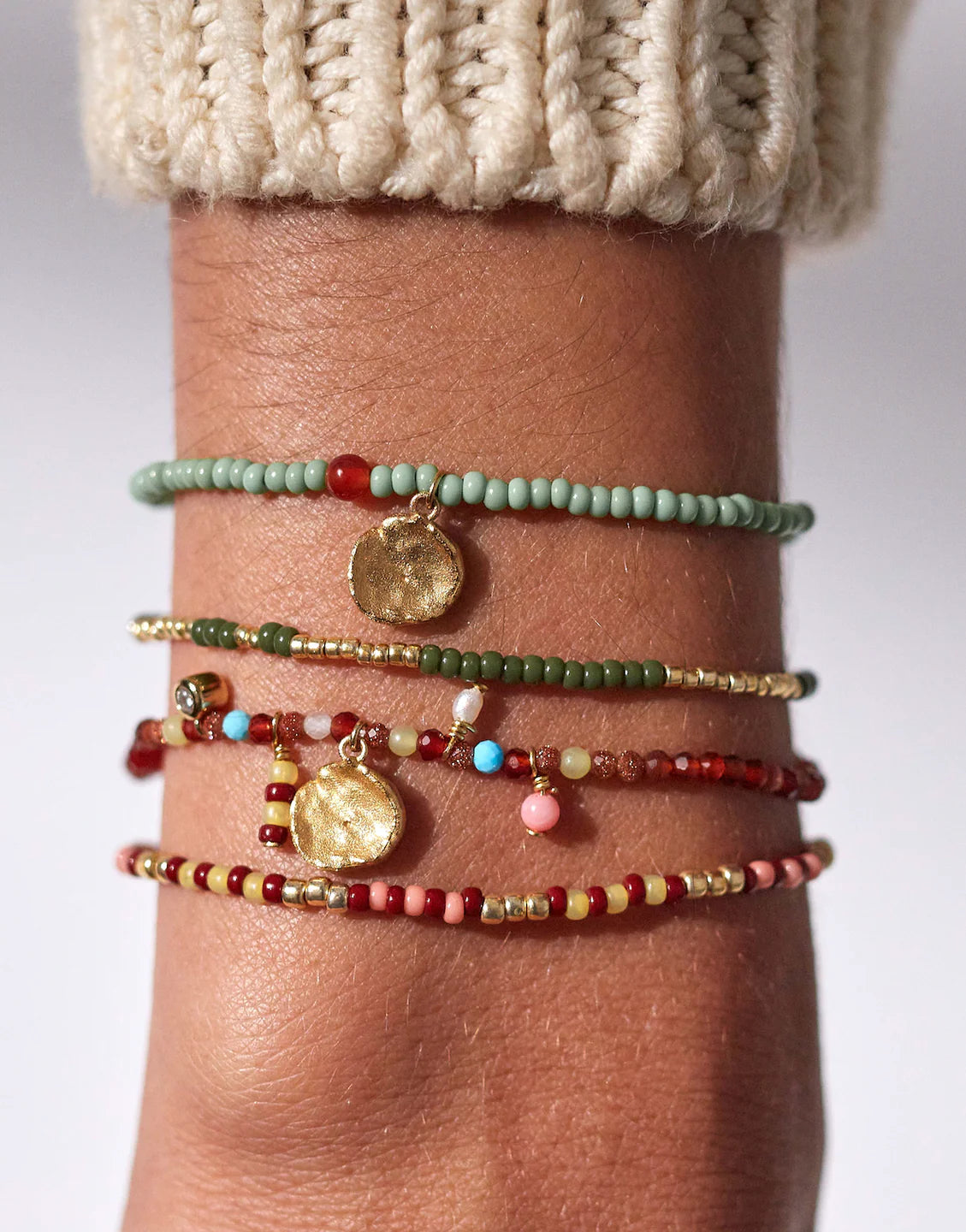 PEYOTE BRACELET - APPLE GREEN - ANNI LU