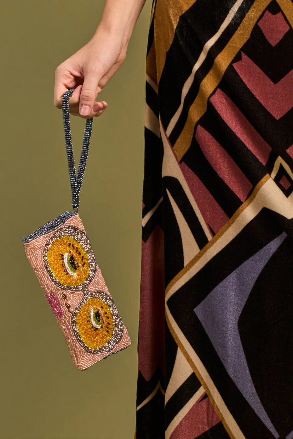 BEADED GLASSES CASE - LUNETTES ELTON - THE JACKSONS