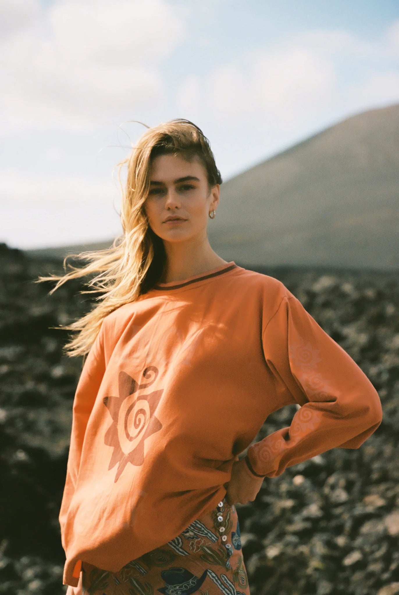 AGAVE ROSES L/S TEE - KINGA CSILLA