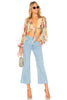 ZIMMERMANN MELODY TIE FRONT TOP AND MATCHING PANTS - TAUPE FLORAL - PRE LOVED