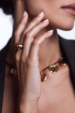 CHERRY ON TOP RING - GOLD - ANNI LU