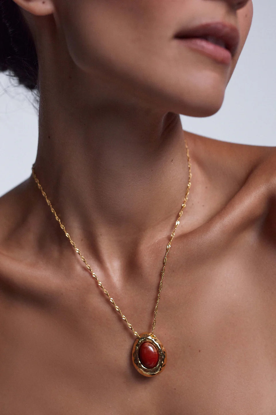 CHERRY ON TOP NECKLACE - GOLD - ANNI LU