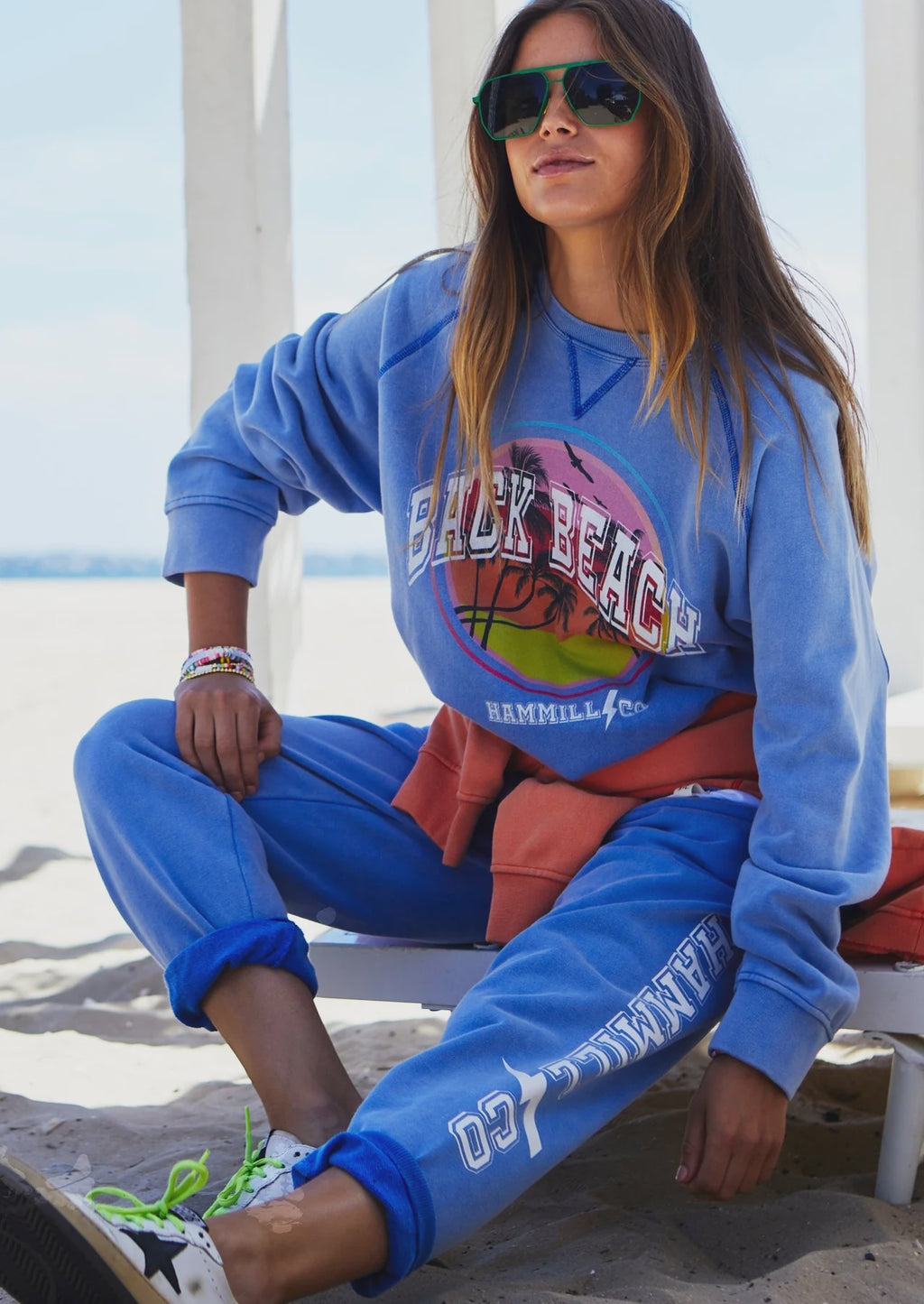 VINTAGE BEACH SWEAT - FADED BLUE - HAMMILL & CO