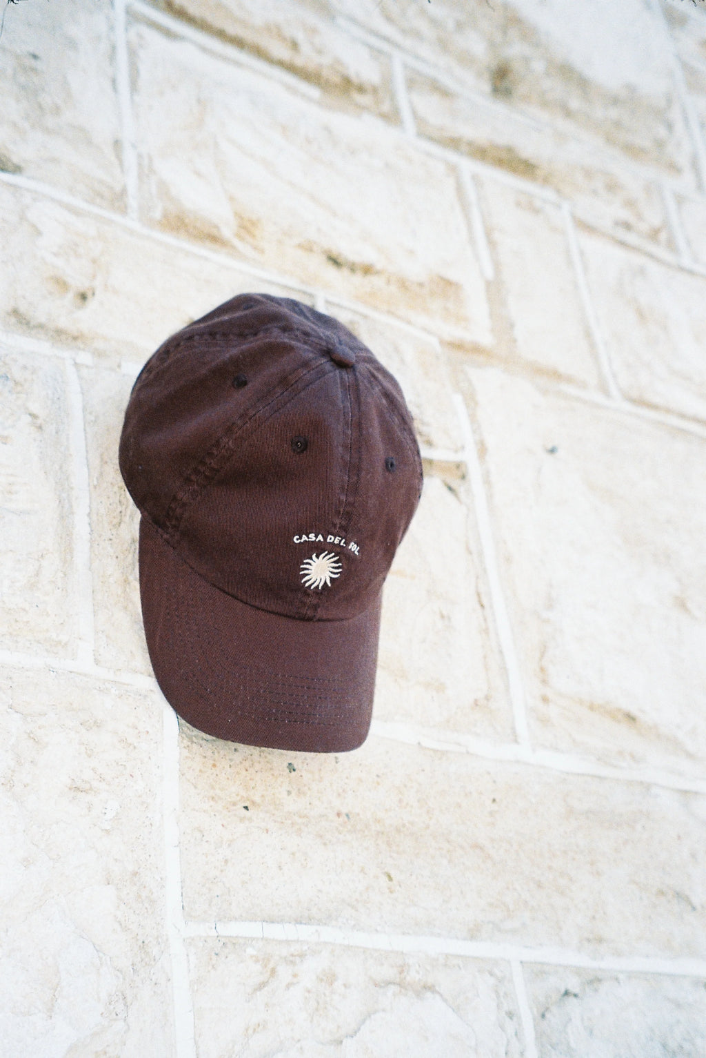 CASA DEL SOL SIGNATURE CAP - WASHED CHOCOLATE & BUTTERMILK - CASA DEL SOL