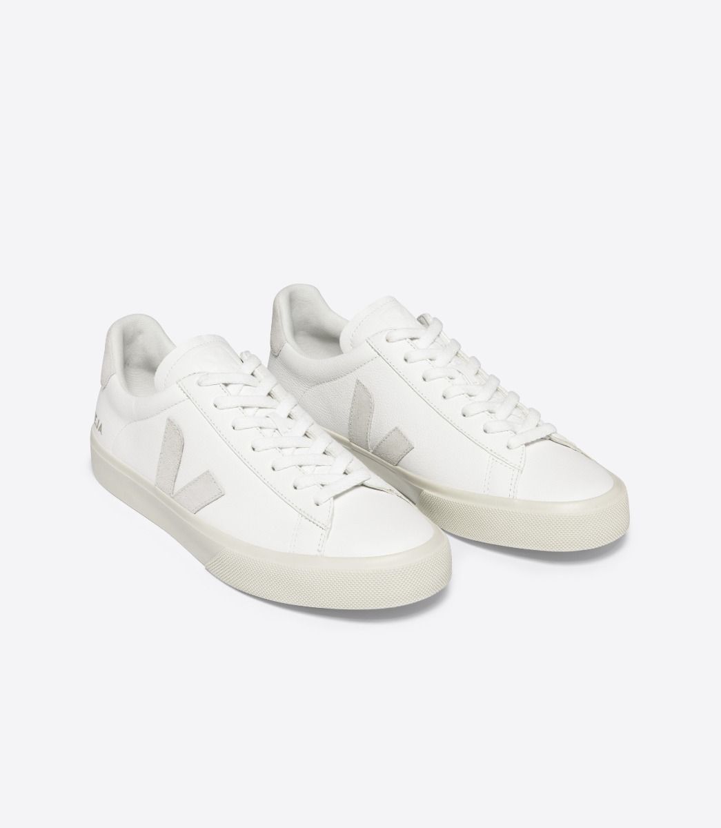 CAMPO CHROMEFREE LEATHER - EXTRA WHITE NATURAL  SUEDE - VEJA