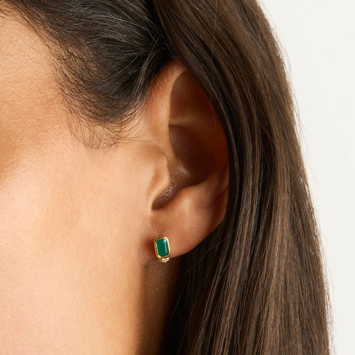 STRENGTH WITHIN STUD EARRINGS -18K GOLD VERMEIL - BY CHARLOTTE