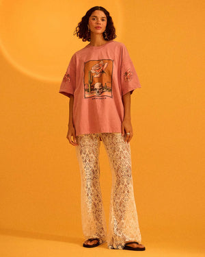 KC DESERT ROSE TEE - PINK - KINGA CSILLA