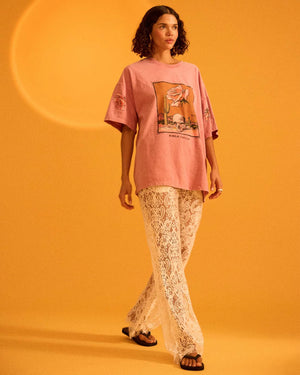 KC DESERT ROSE TEE - PINK - KINGA CSILLA