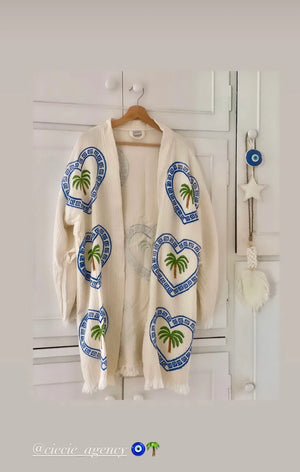 MIDI ROBE PALM TREE - NATURAL - CIE CIE