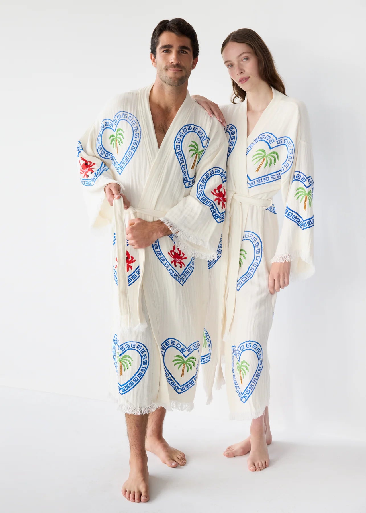 LONG ROBE PALM - NATURAL / MULTI MOTIF - CIE CIE