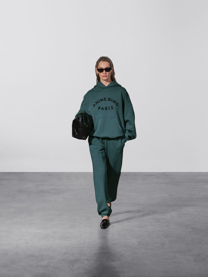 HARVEY SWEATSHIRT PARIS - DARK TEAL - ANINE BING