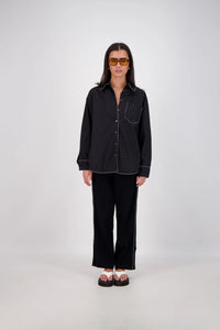 MANAROLA SHIRT - BLACK - JASMINE ALEXA