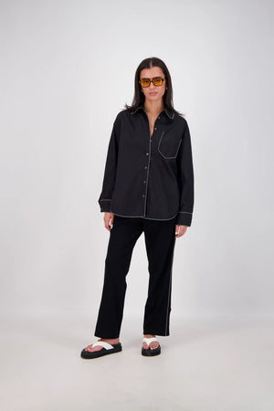 MANAROLA SHIRT - BLACK - JASMINE ALEXA