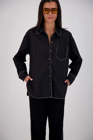MANAROLA SHIRT - BLACK - JASMINE ALEXA