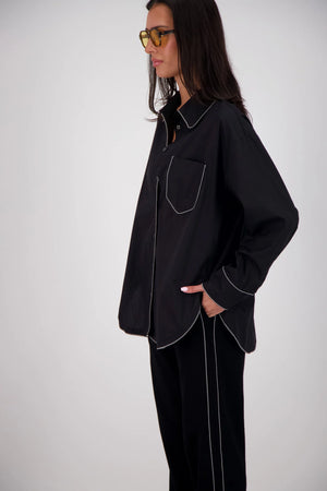 MANAROLA SHIRT - BLACK - JASMINE ALEXA