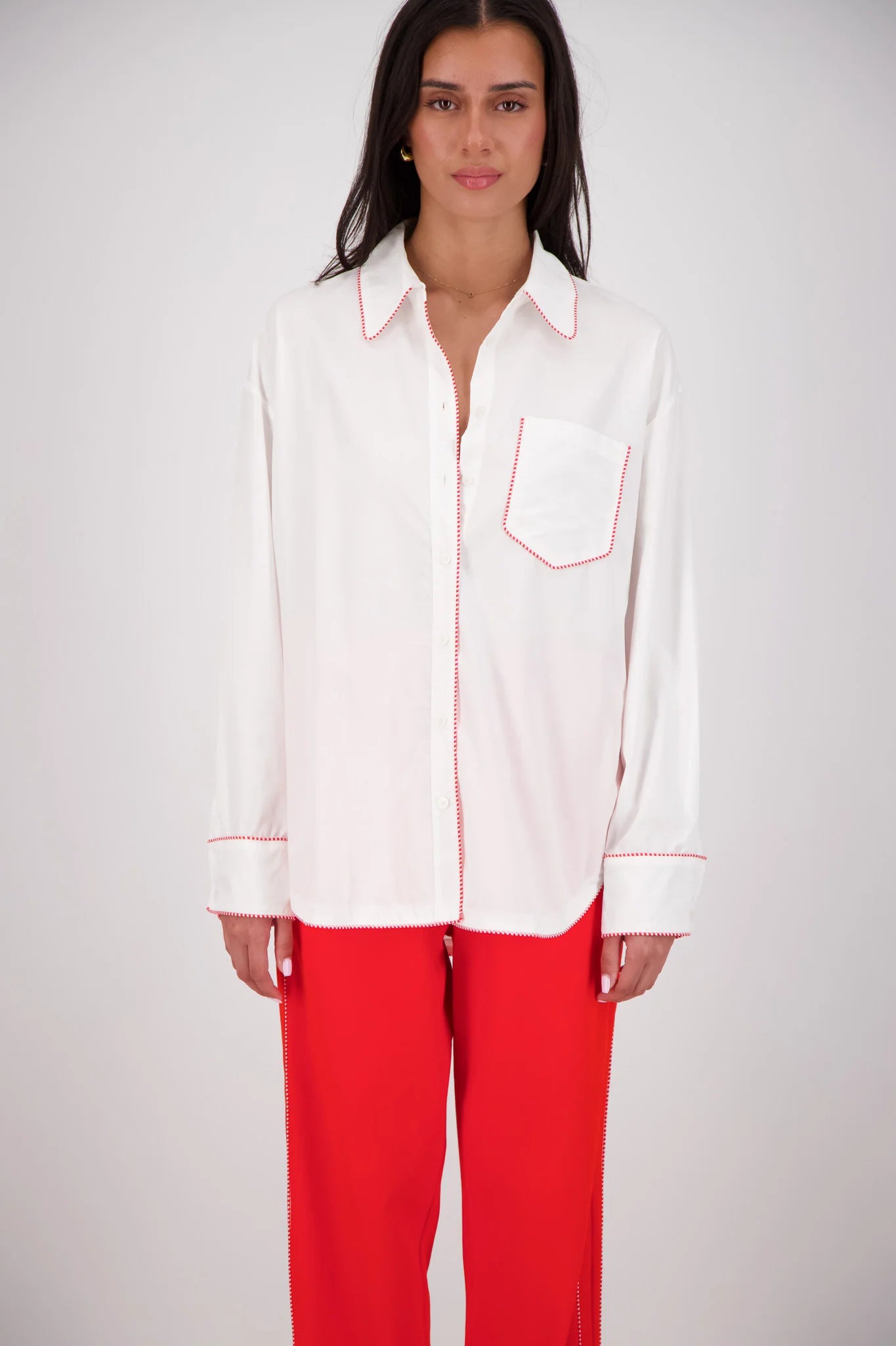 MANAROLA SHIRT - WHITE - JASMINE ALEXA