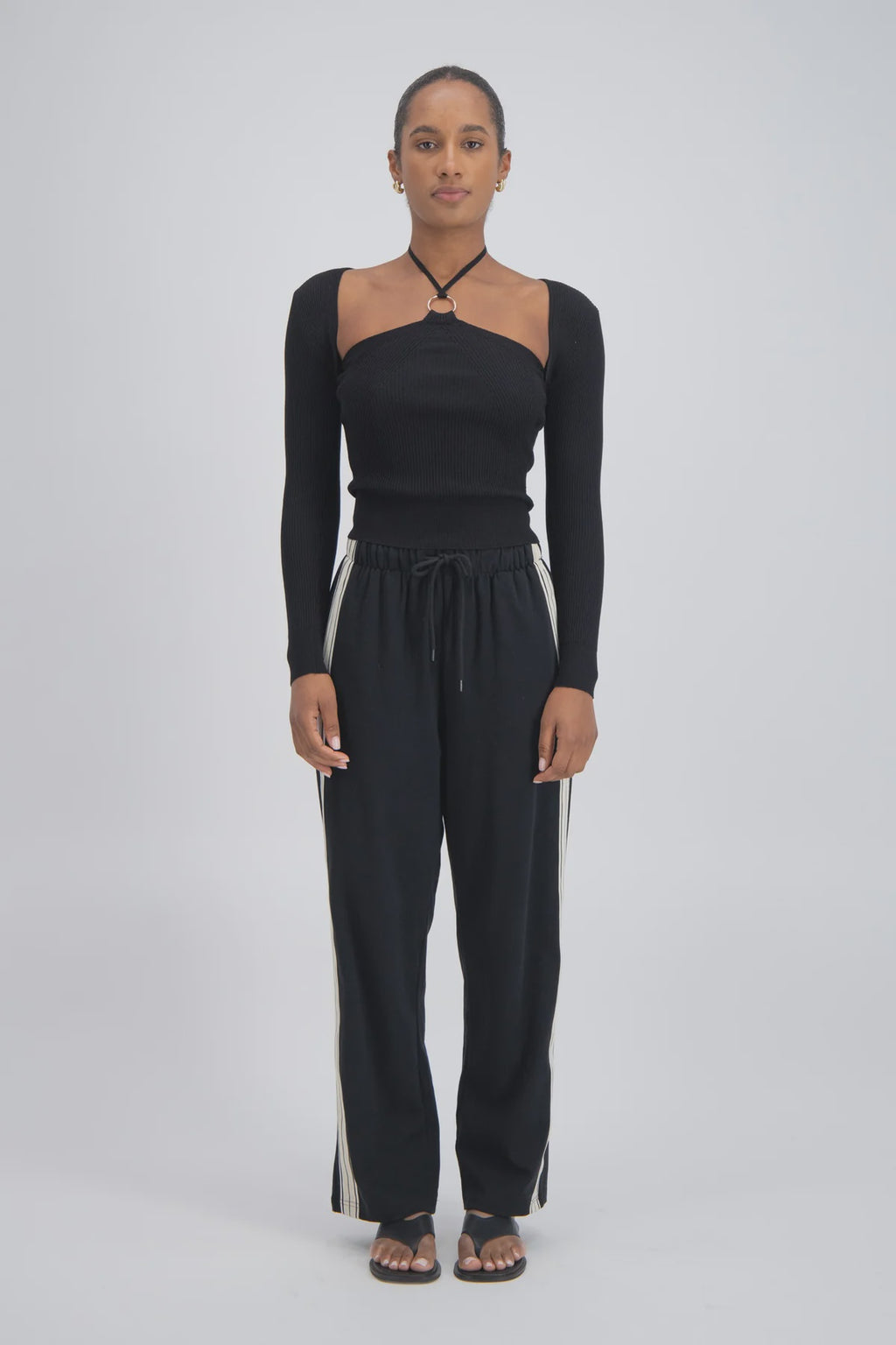 PANAREA TRACKPANT  - BLACK - JASMINE ALEXA