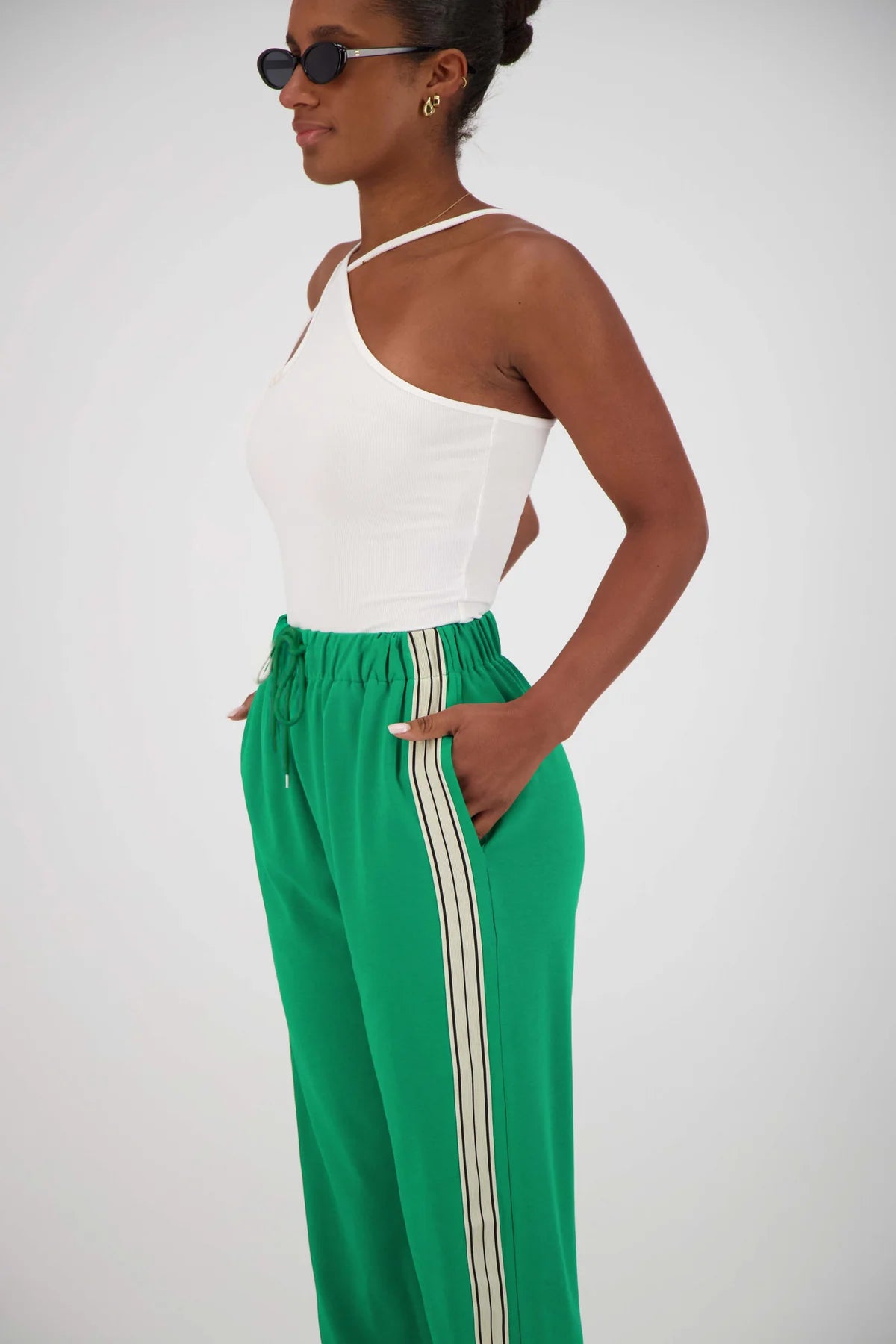 PANAREA TRACKPANT  - GREEN - JASMINE ALEXA