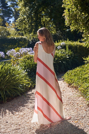 POPPY DRESS - HANA STRIPE - ASTON STUDIO