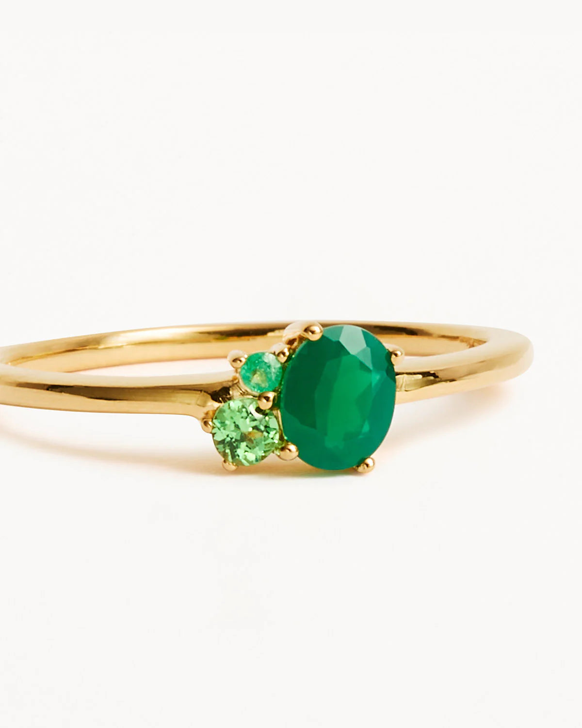 KINDRED RING EMERALD - 18K GOLD VERMEIL - BY CHARLOTTE