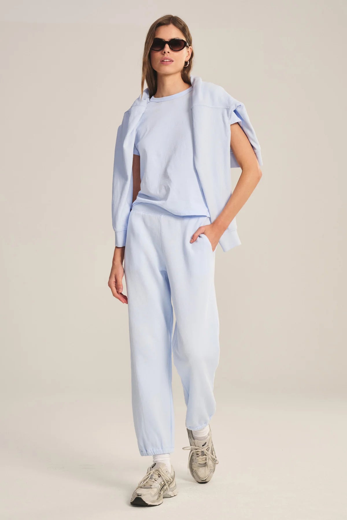 ZARA SWEATPANTS - ICE - VELVET – EMIA FASHION