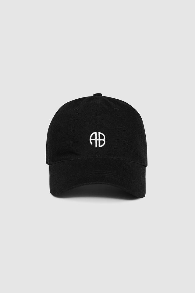 JEREMY BASEBALL CAP AB -  BLACK DENIM - ANINE BING