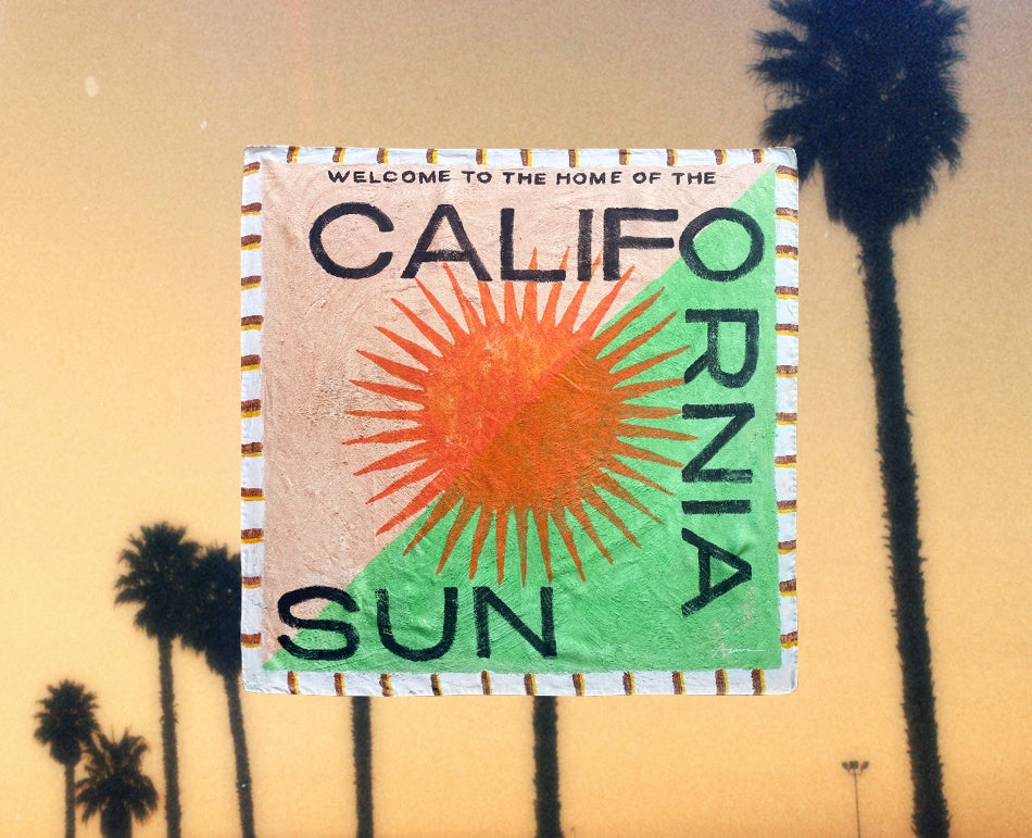 THE CALIFORNIA SUN - SILK TRAVEL SCARF - ATLAS