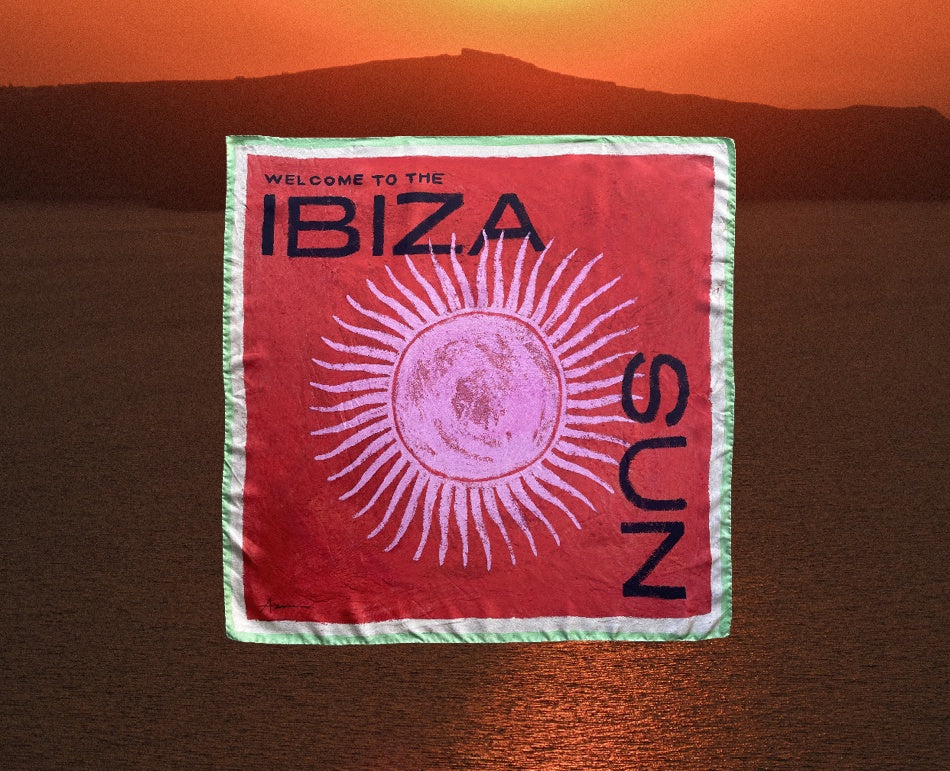 THE IBIZA SUN - SILK TRAVEL SCARF - ATLAS