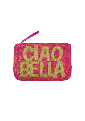 CIAO BELLA BEADED CLUTCH - PINK GOLD - THE JACKSONS