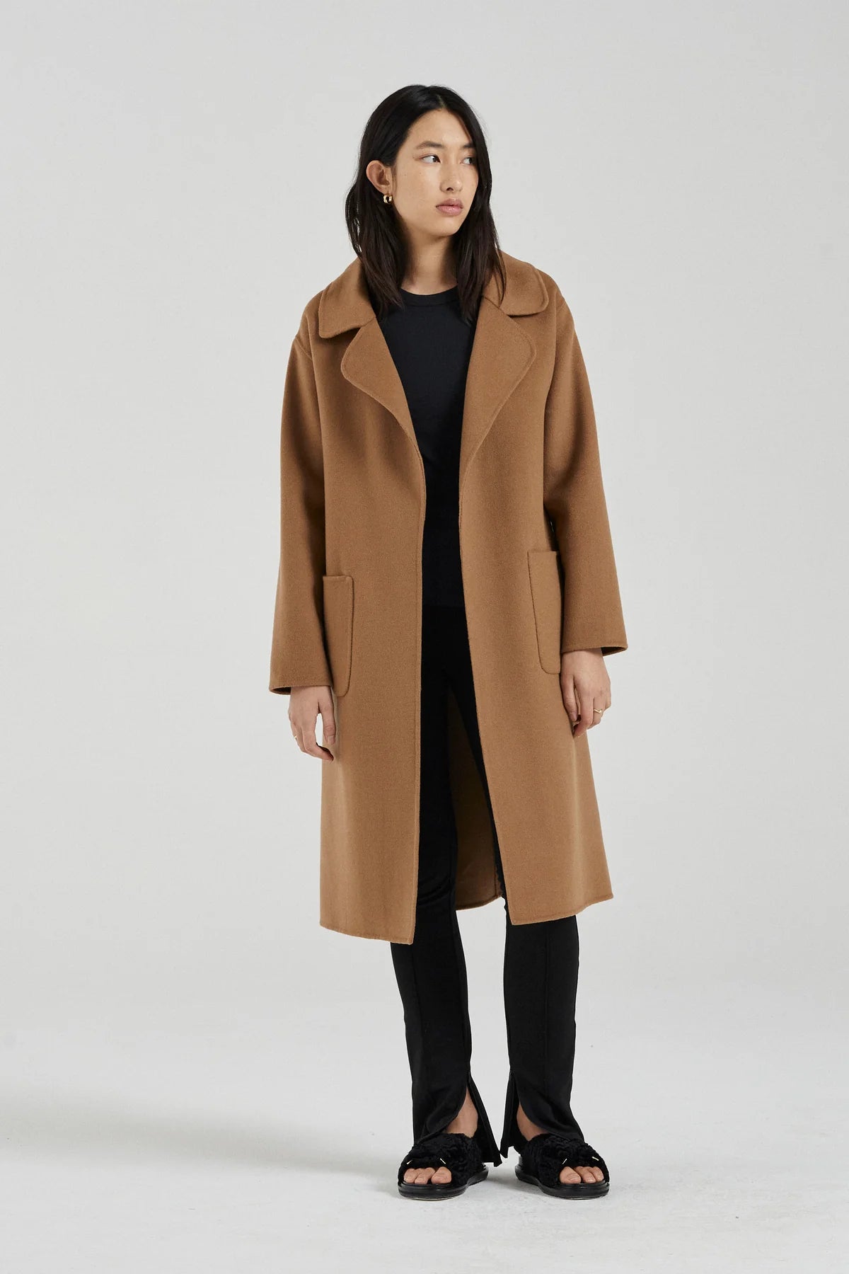 THE MATILDA COAT - CAMEL WOOL - FRIENDS WITH FRANK