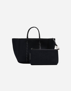 PETITE ESCAPE TOTE - HIGHLIGHT FLECK BLACK - STATE OF ESCAPE