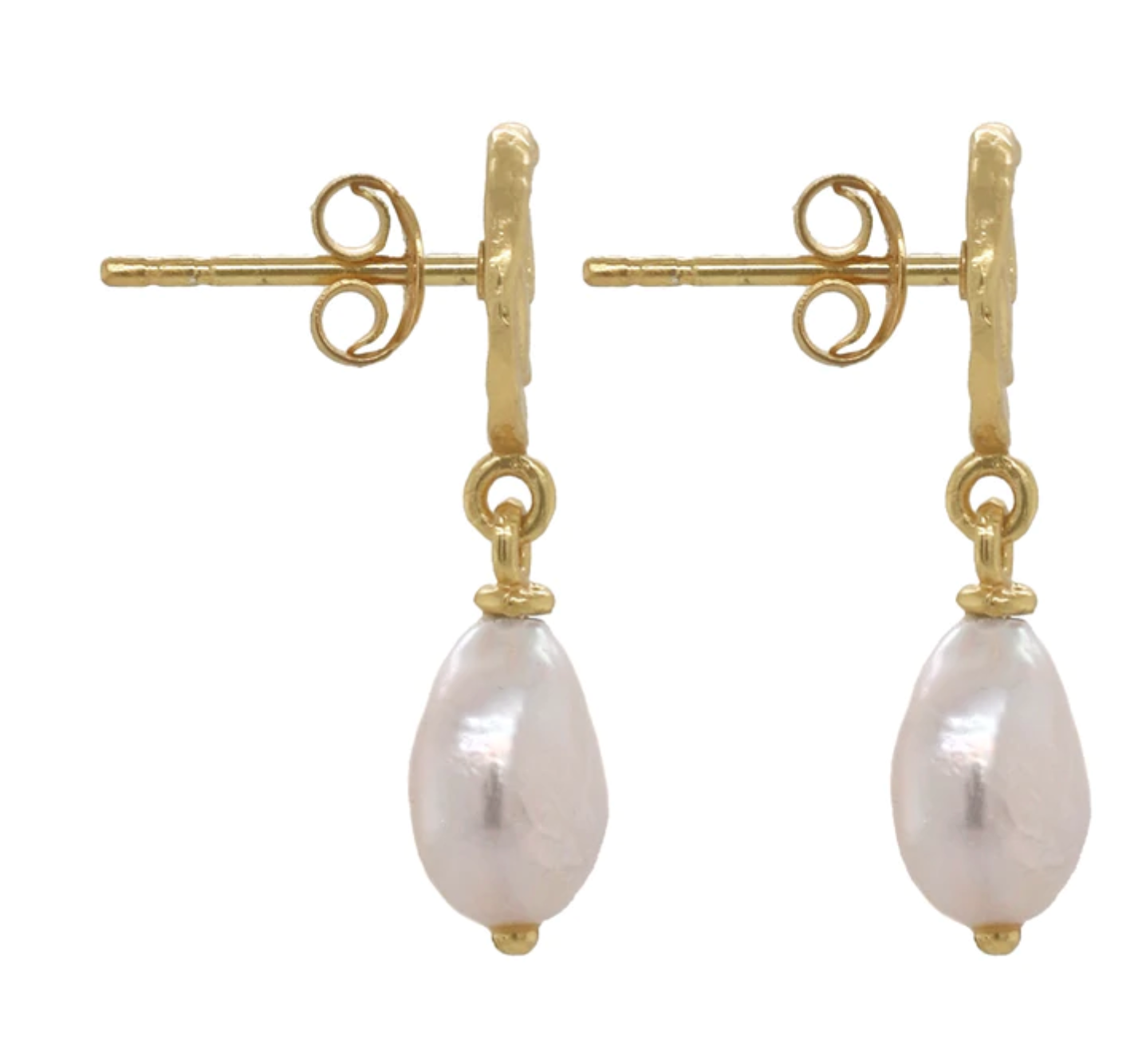 PANDAIA EARRINGS WITH PEARL - CLEOPATRAS BLING