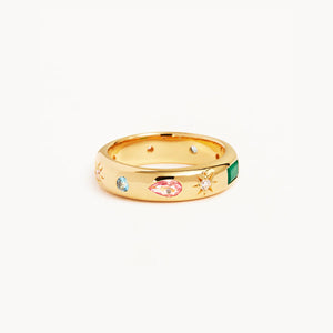CONNECT TO THE UNIVERSE RING - 18K GOLD VERMEIL - BY CHARLOTTE